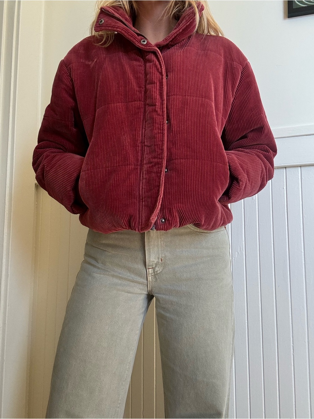Women’s Corduroy Puffer Jacket